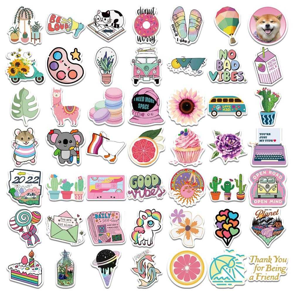 Cute Pink Stickers Pack – Adorable and Vibrant Designs-ChandeliersDecor