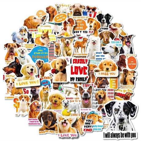 Cute Realistic Dog Stickers Pack-ChandeliersDecor