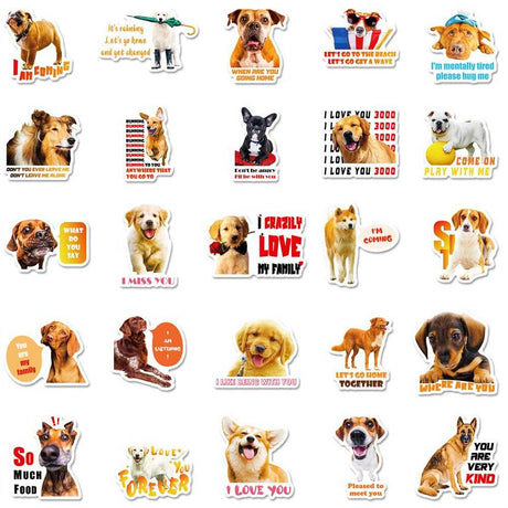 Cute Realistic Dog Stickers Pack-ChandeliersDecor