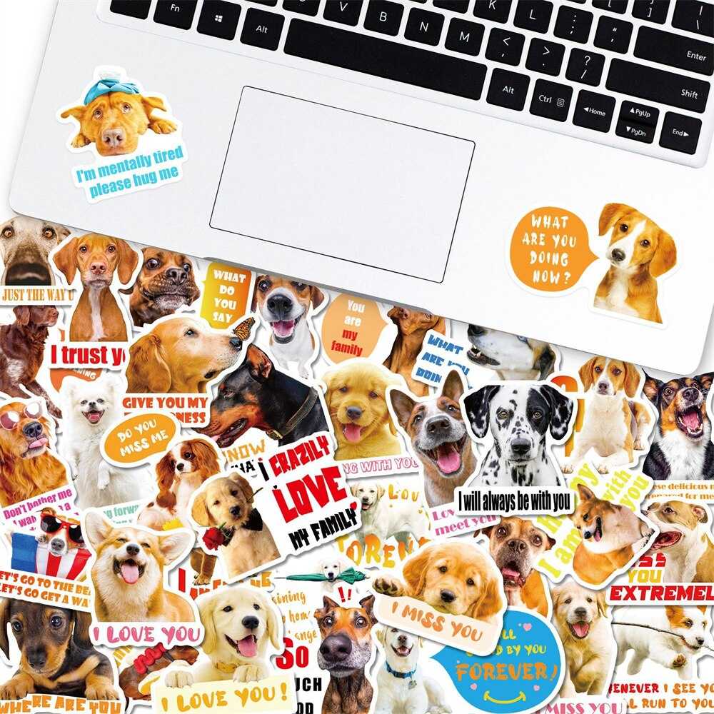 Cute Realistic Dog Stickers Pack-ChandeliersDecor