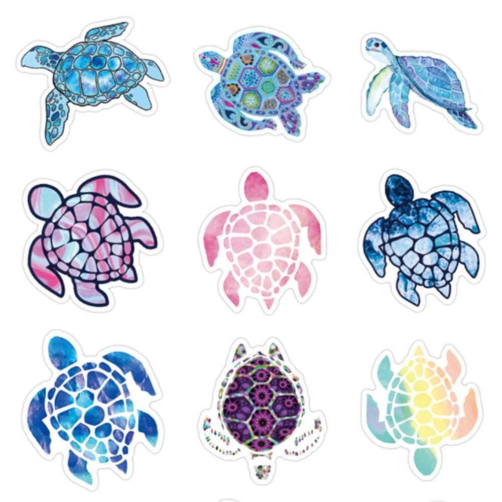 Cute Turtle Stickers Pack-ChandeliersDecor