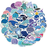 Cute Whale Animal Anime Stickers Pack-ChandeliersDecor