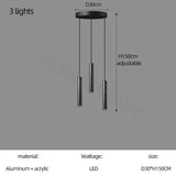 Cylindrical Pendant Staircase Chandelier-ChandeliersDecor