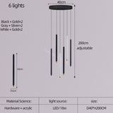 Cylindrical Two Color LED Chandelier - Dazzling Illumination-ChandeliersDecor