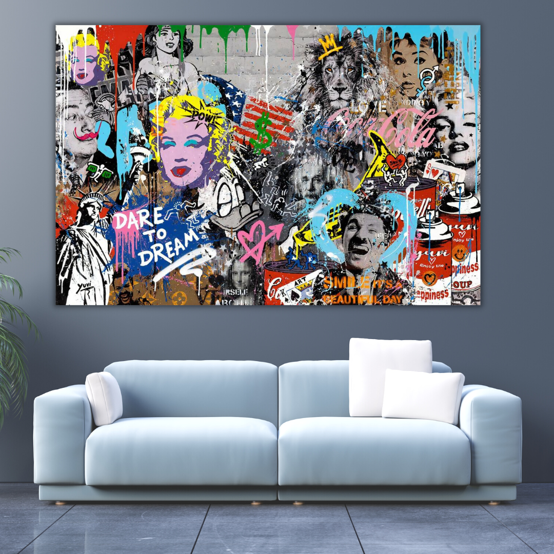 Dare to Dream Poster: Marilyn and Audrey – Imagination-ChandeliersDecor