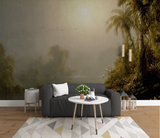 Dark Forest Theme Design - Tropical Wallpaper Mural-ChandeliersDecor