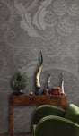 Dark Gray Scones Shadow Wallpaper Mural-ChandeliersDecor.com