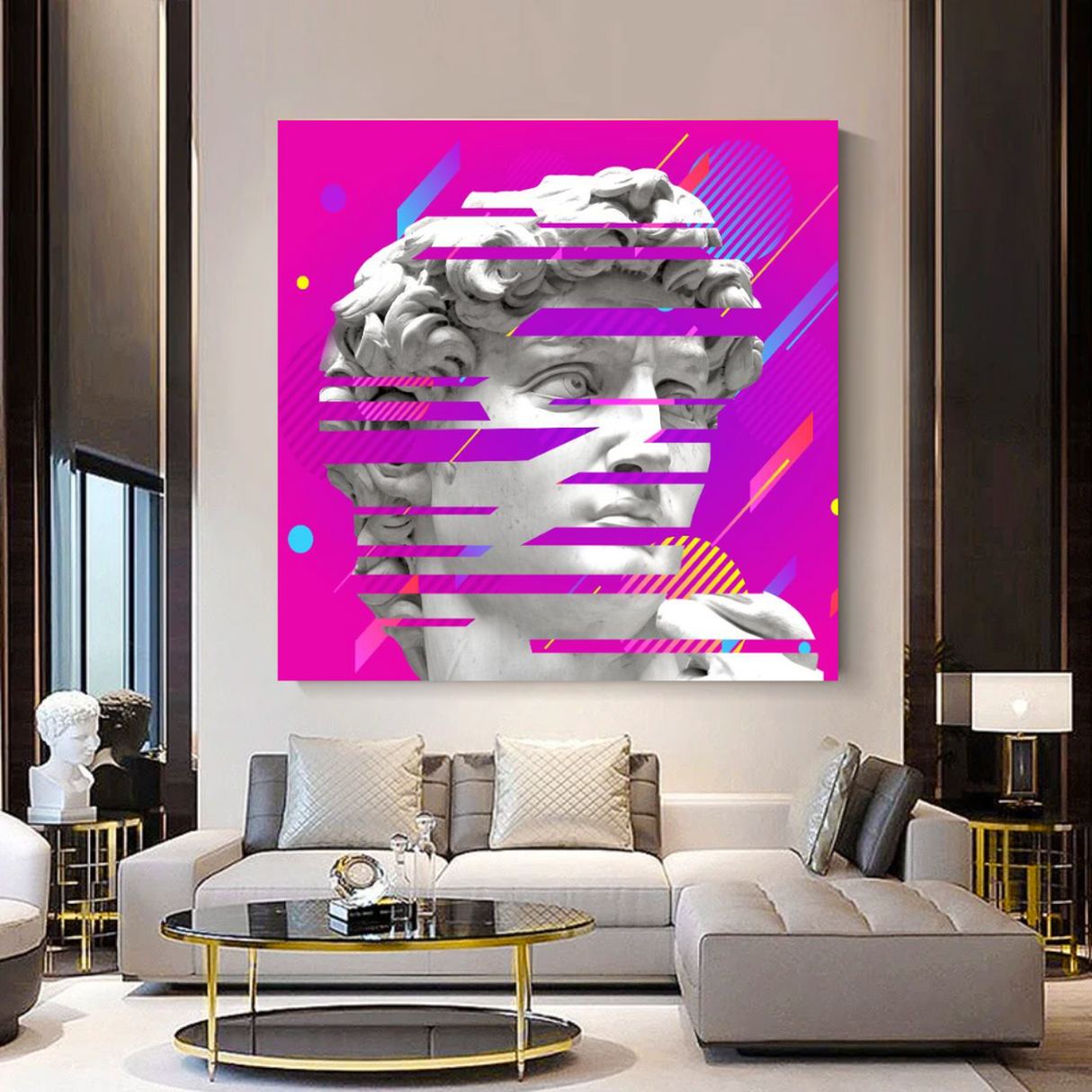 David Sculpture Canvas Wall Art