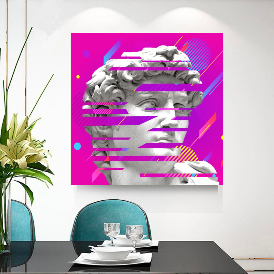 David Sculpture Canvas Wall Art-ChandeliersDecor