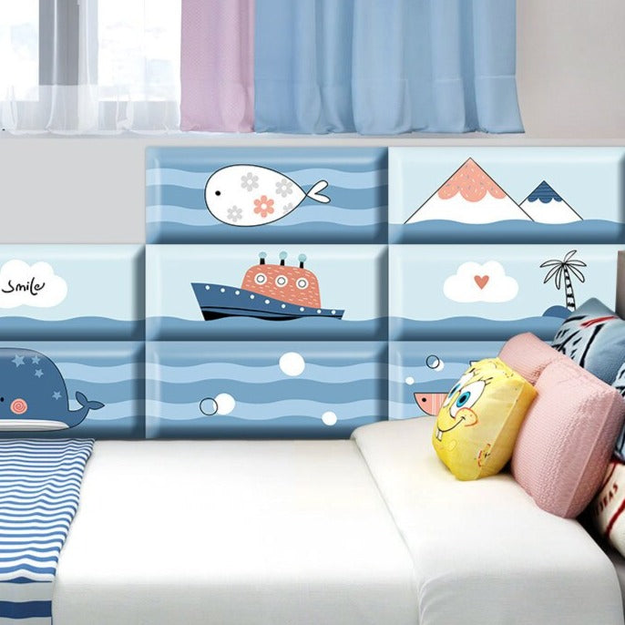 Deep Sea Divers Kids Wall Padded Safety Cushions-ChandeliersDecor