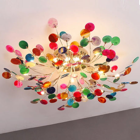 Designer Carnelian LED Ceiling Chandelier-ChandeliersDecor