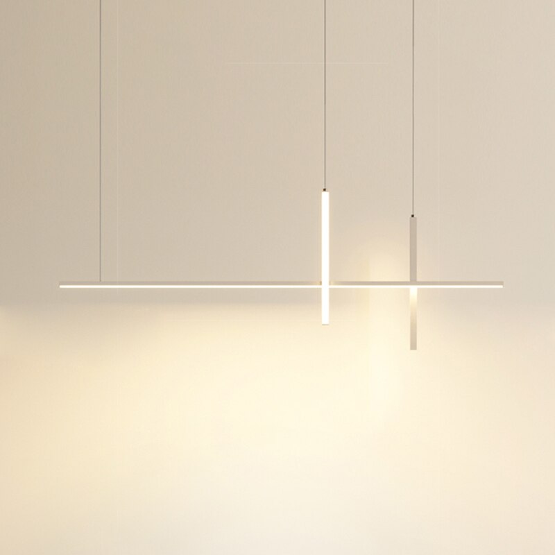 Dining Room Chandelier LED - Minimalist Strip Designer Lamp-ChandeliersDecor