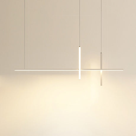 Dining Room Chandelier LED - Minimalist Strip Designer Lamp-ChandeliersDecor