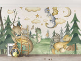 Dino Kingdom - Kids Room Wallpaper Mural-ChandeliersDecor.com