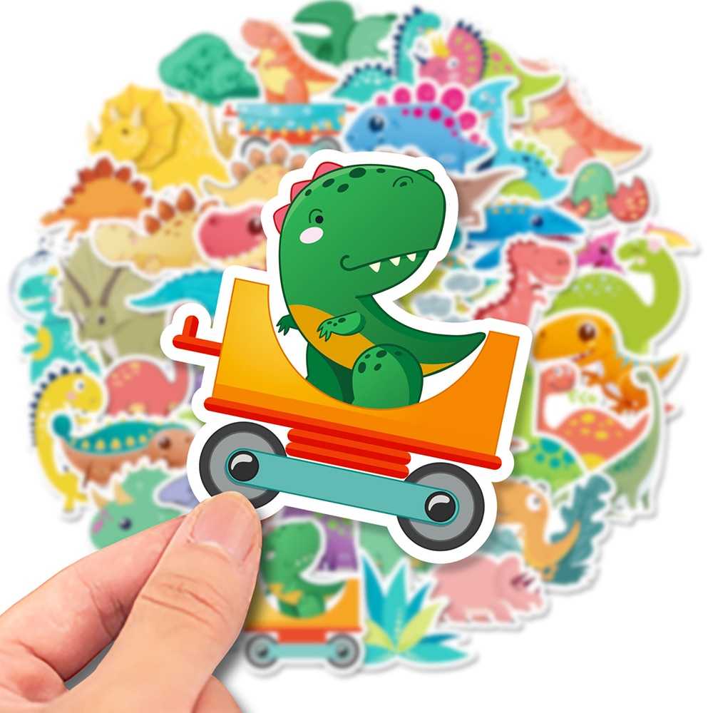 Dino Stickers Pack - Fun and Colorful Dinosaur Decals-ChandeliersDecor