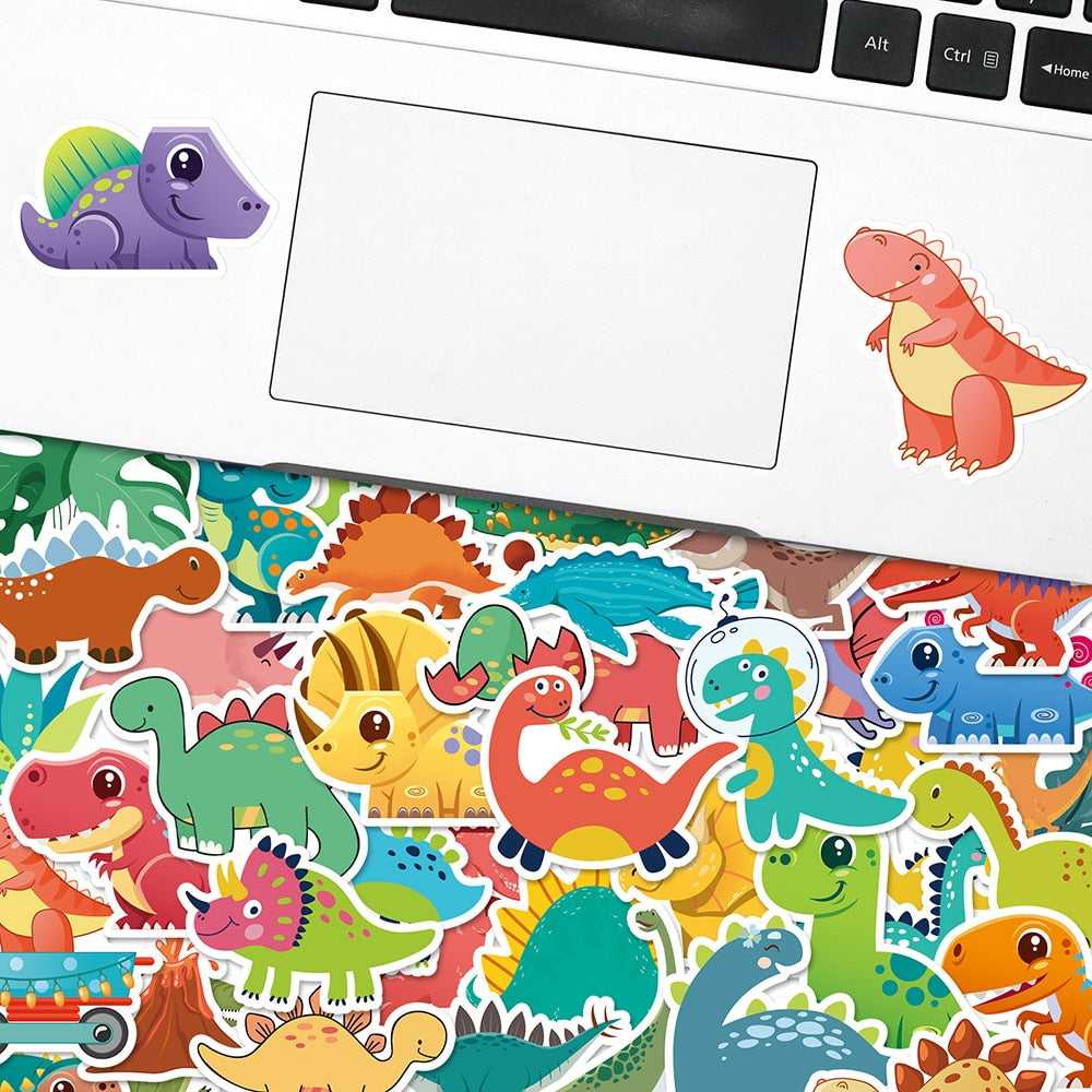 Dino Stickers Pack - Fun and Colorful Dinosaur Decals-ChandeliersDecor