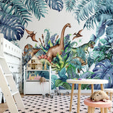 Dinosaur Theme Wallpaper - Perfect for Kids' Bedrooms-ChandeliersDecor