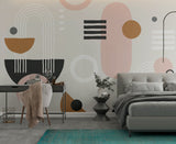 Discover Bohemian Shapes Wallpaper Mural – Exclusive Design-ChandeliersDecor