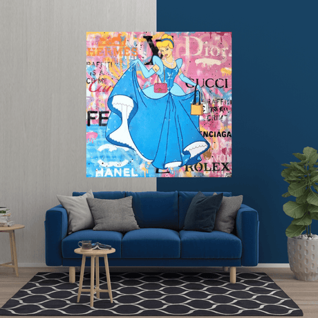 Disney Alice and The Wonderland Canvas Wall Art-ChandeliersDecor