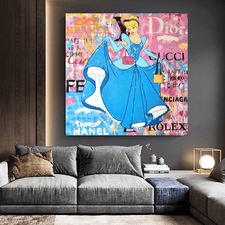 Disney Alice and The Wonderland Canvas Wall Art-ChandeliersDecor