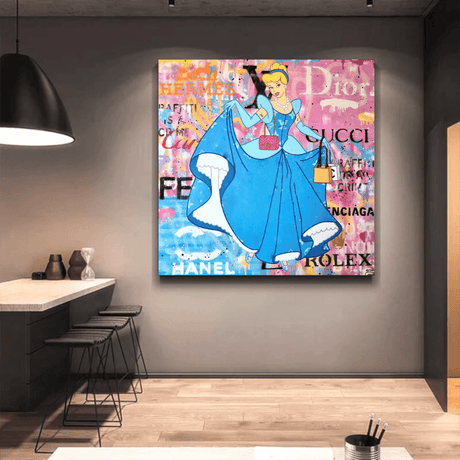 Disney Alice and The Wonderland Canvas Wall Art-ChandeliersDecor