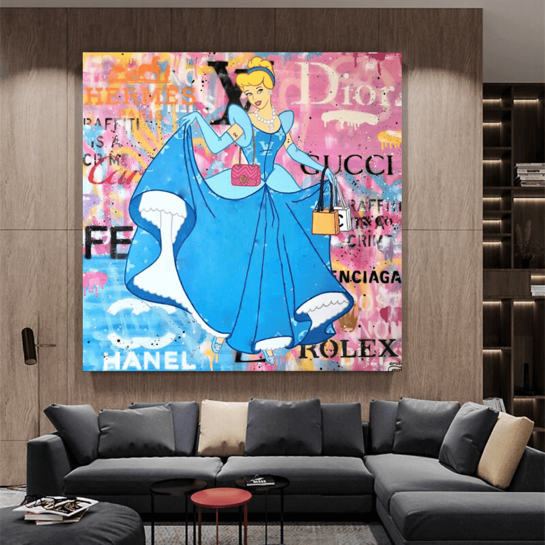 Disney Alice and The Wonderland Canvas Wall Art-ChandeliersDecor