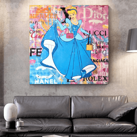 Disney Alice and The Wonderland Canvas Wall Art-ChandeliersDecor