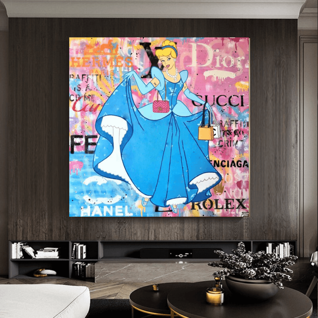 Disney Alice and The Wonderland Canvas Wall Art-ChandeliersDecor