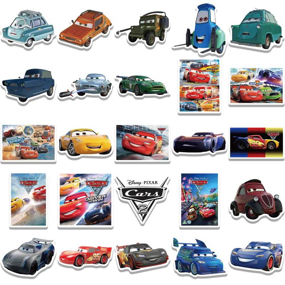 Disney Animation Cars Stickers Pack