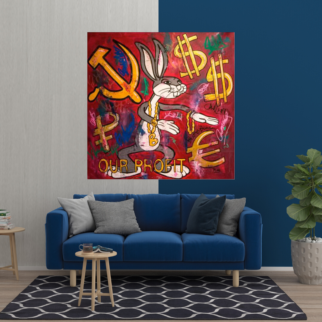 Disney Bugs Bunny Canvas Wall Art-ChandeliersDecor