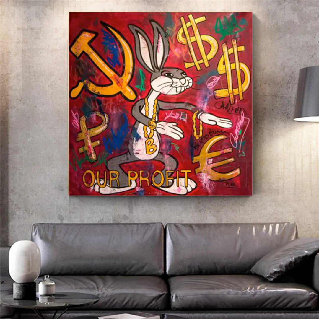 Disney Bugs Bunny Canvas Wall Art-ChandeliersDecor