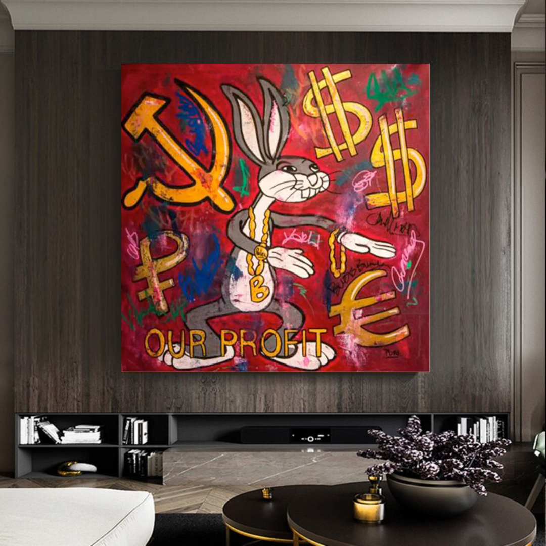 Disney Bugs Bunny Canvas Wall Art-ChandeliersDecor