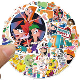 Disney Cartoon Phineas and Ferb Stickers Pack-ChandeliersDecor