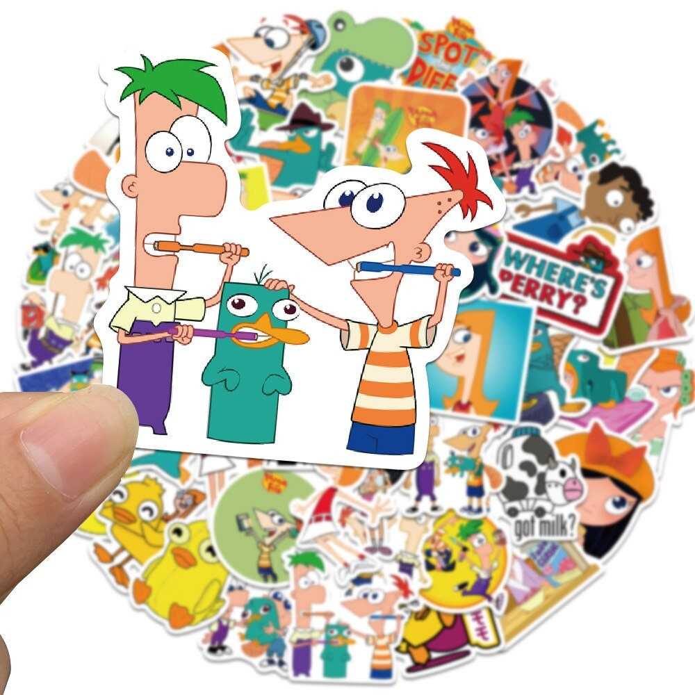 Disney Cartoon Phineas and Ferb Stickers Pack-ChandeliersDecor