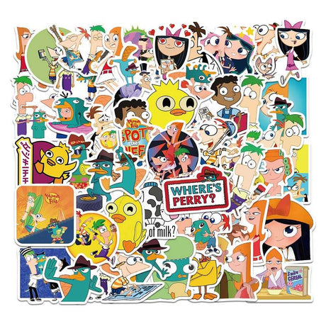 Disney Cartoon Phineas and Ferb Stickers Pack-ChandeliersDecor