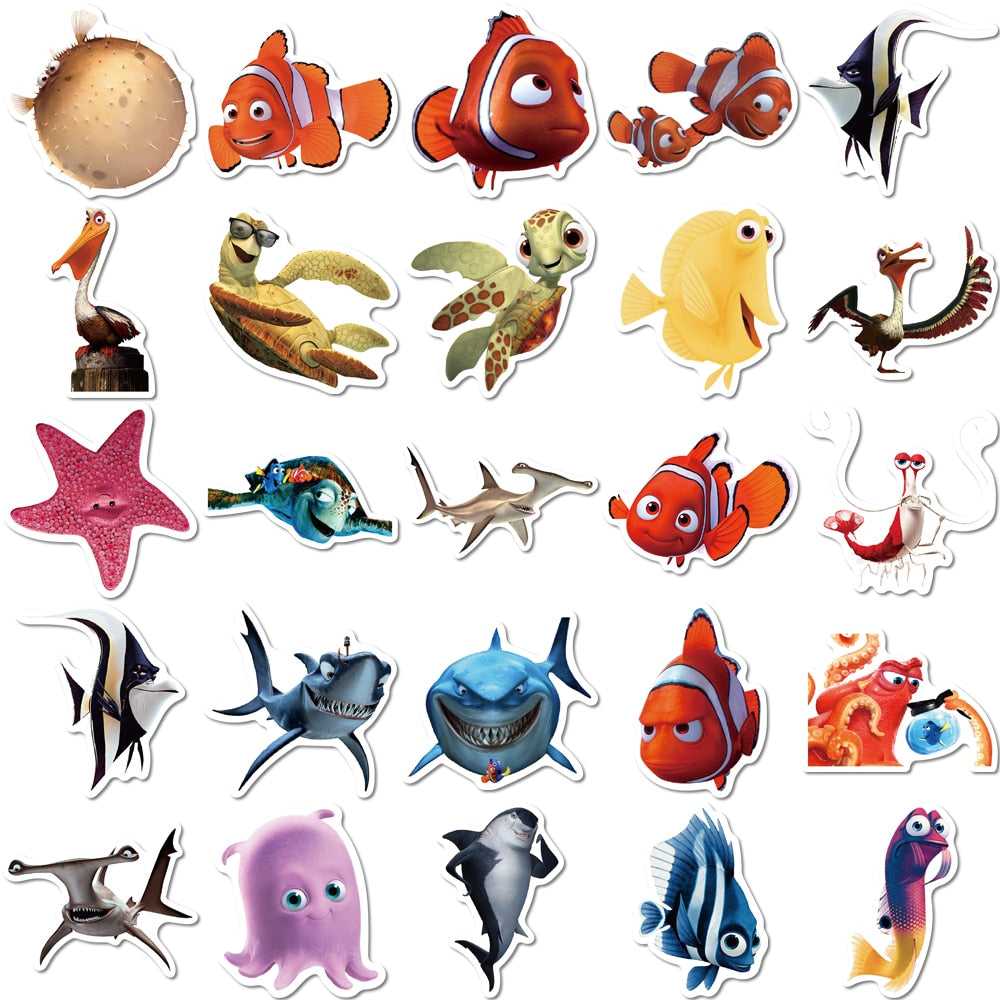 Disney Cartoon Stickers - Finding Nemo Stickers-ChandeliersDecor