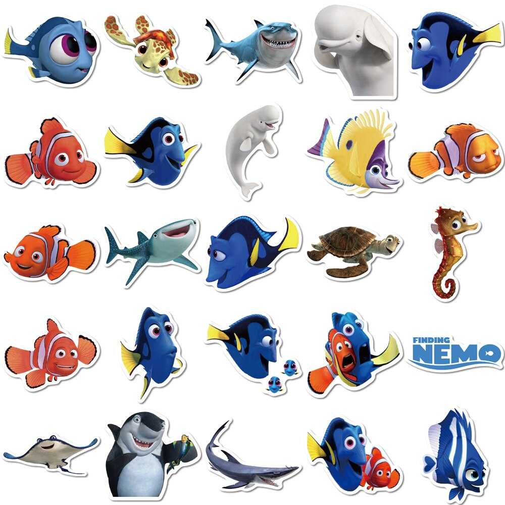 Disney Cartoon Stickers - Finding Nemo Stickers-ChandeliersDecor