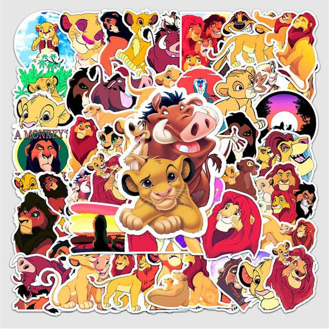 Disney Cartoon The Lion King Graffiti Stickers-ChandeliersDecor