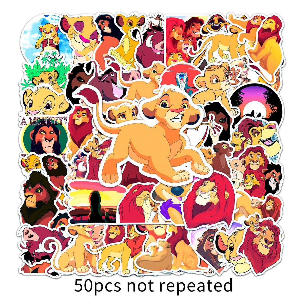 Disney Cartoon The Lion King Graffiti Stickers-ChandeliersDecor
