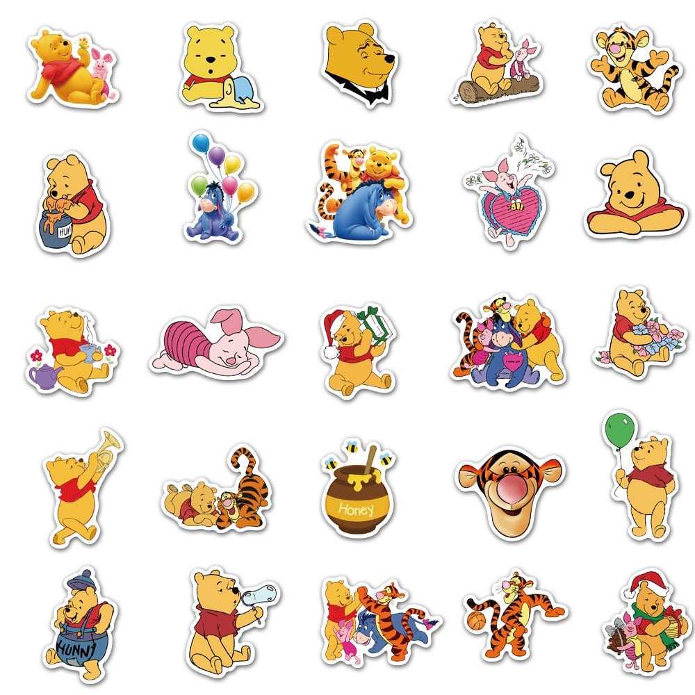 Disney Cartoon Winnie The Pooh Stickers Pack-ChandeliersDecor