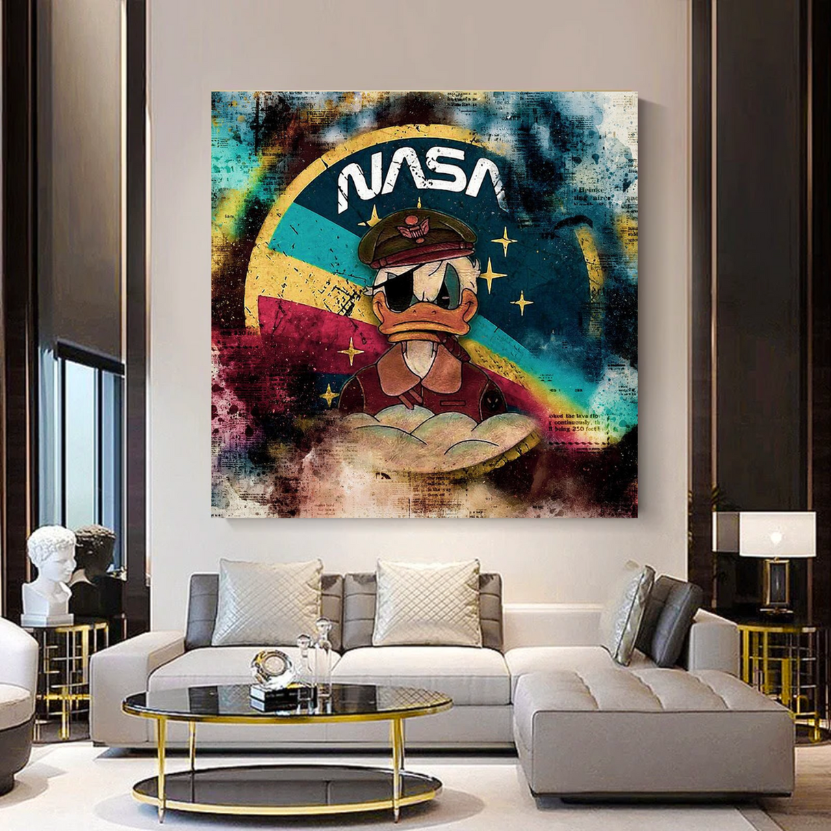 Disney Donald Duck NASA Astronaut Canvas Wall Art