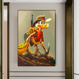 Disney Donald Duck Scrooge Mcduck Canvas Wall Art-ChandeliersDecor