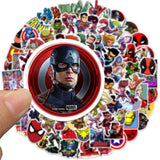 Disney Marvel The Avengers Stickers Classic Anime Laptop Luggage Skateboard Waterproof Superhero Sticker Kids Toys-ChandeliersDecor