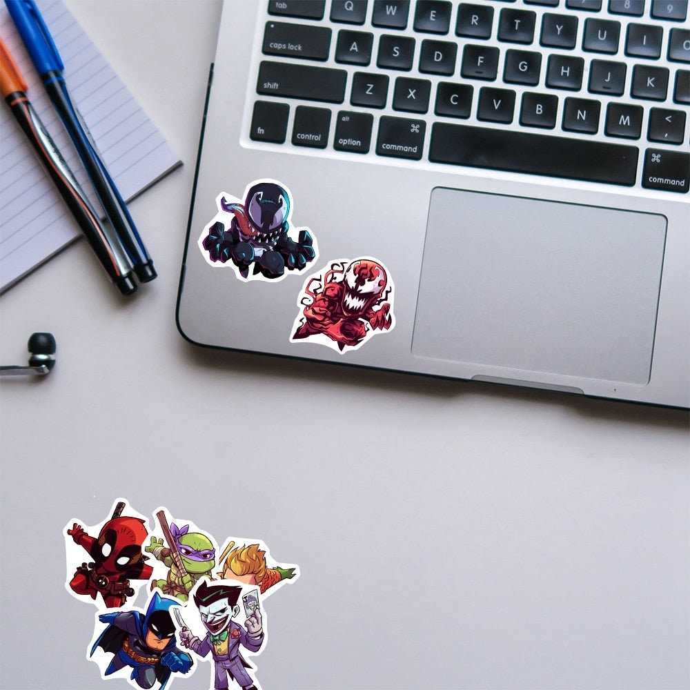 Disney Marvel The Avengers Stickers Classic Anime Laptop Luggage Skateboard Waterproof Superhero Sticker Kids Toys-ChandeliersDecor