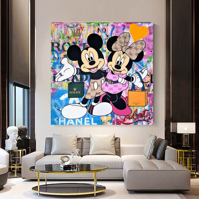 Disney Mickey & Minnie Mouse Canvas Wall Art