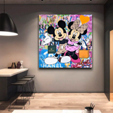 Disney Mickey & Minnie Mouse Canvas Wall Art-ChandeliersDecor