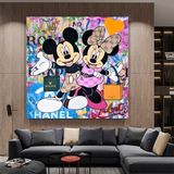 Disney Mickey & Minnie Mouse Canvas Wall Art-ChandeliersDecor