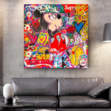 Disney Mickey Mouse Supreme Canvas Wall Art-ChandeliersDecor