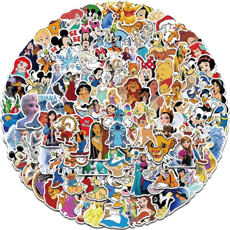 Disney Mix Cartoon Micky Princess Stickers Pack-ChandeliersDecor