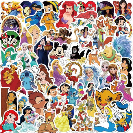 Disney Mix Cartoon Micky Princess Stickers Pack-ChandeliersDecor